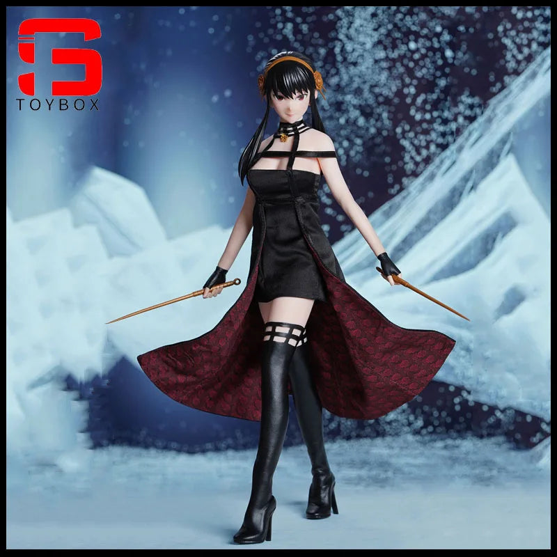 In Stock SUPER DUCK SET078 1/6 Thorn Princess Yor Head Sculpt Costume Clothes Model Fit 12'' TBL S34A Female Action Figure Body