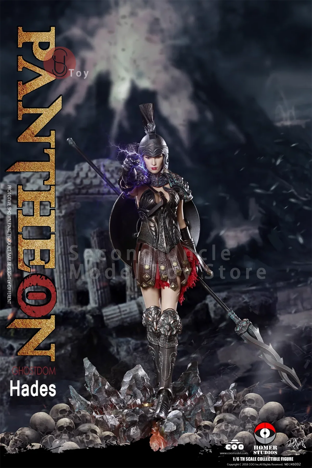 COOMODEL HS001 HS002 1/6 The Goddess Wisdom Athena Ghostdom Hades Platform Bracket Full Set Action Figure Collectible Toys