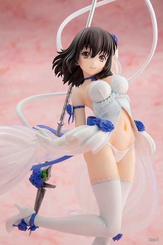 In Stock Original KADOKAWA CAworks STRIKE THE BLOOD Yukina Himeragi  Everlasting Summer Wedding Ver 24cm Animation Figure Model
