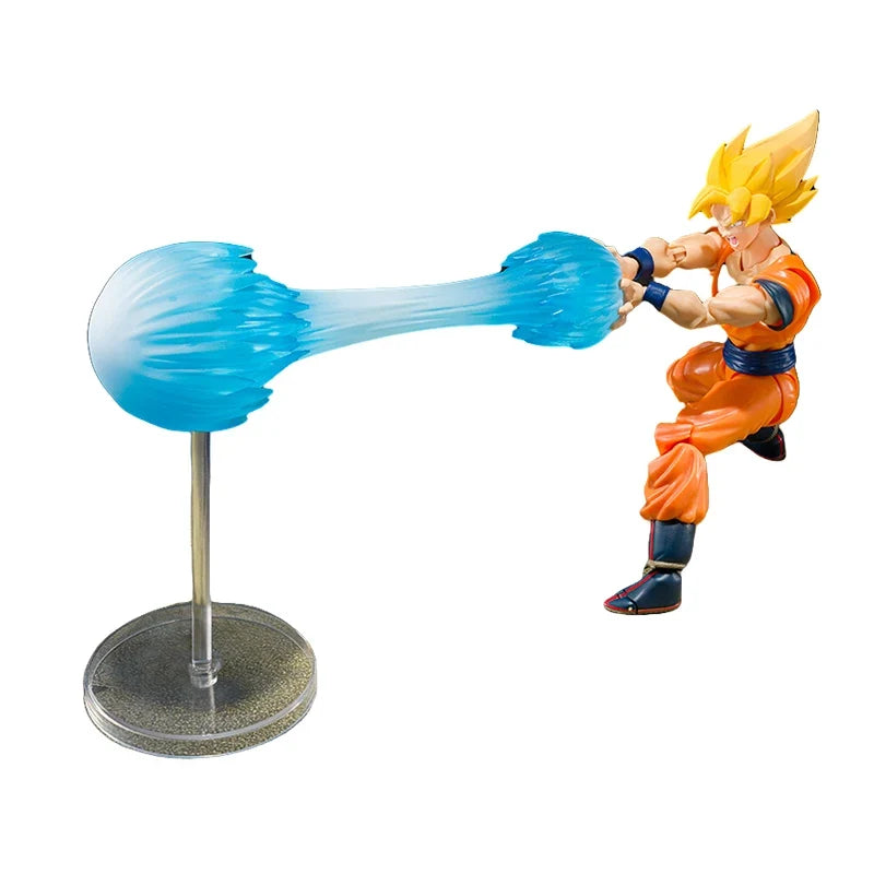 Fast Shipping Bandai Anime SHF Dragon Ball SUPER SAIYAN SON GOKU'S EFFECT PARTS SET TELEPORT Original Model Toys Action Figure