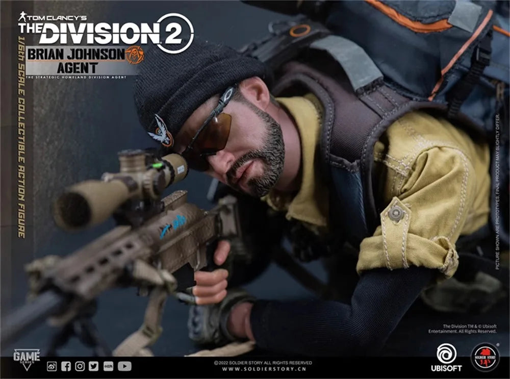 1/6 SoldierStory SSG-005 US. Player Game Division 2 Agent Man Johnson Deluxe Version Full Set Bewegliche Actionfigur für Fans