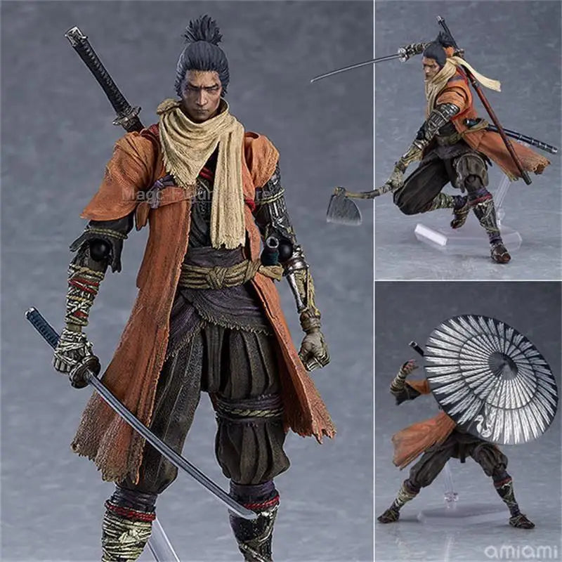 Anime Figma 483-DX Game SEKIRO Figure Shadows Die Twice Action Figures SEKIRO Sword Shadows Die Twice Model Toys Birthday Gifts