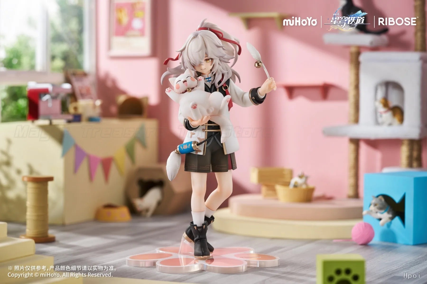 【In stock】Original RIBOSE RISE UP Series Honkai: Star Rail Xiaobudian Cat Series Figure Jingyuan Model Toys and Figure Gifts