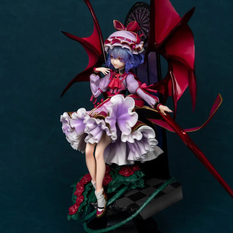 Touhou Project Remilia Scarlet Devil Lady Figurine Scarlet Devil Mansion Anime Girl Model Pc Case Ornament Christmas Presents