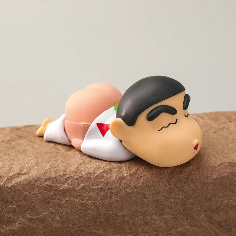 2pcs/set Anime Q Version Crayon Shin-chan Soft Buttocks Take Off Your Pants PVC Figure Toys Kids Toys Gifts Car DIY 4cm