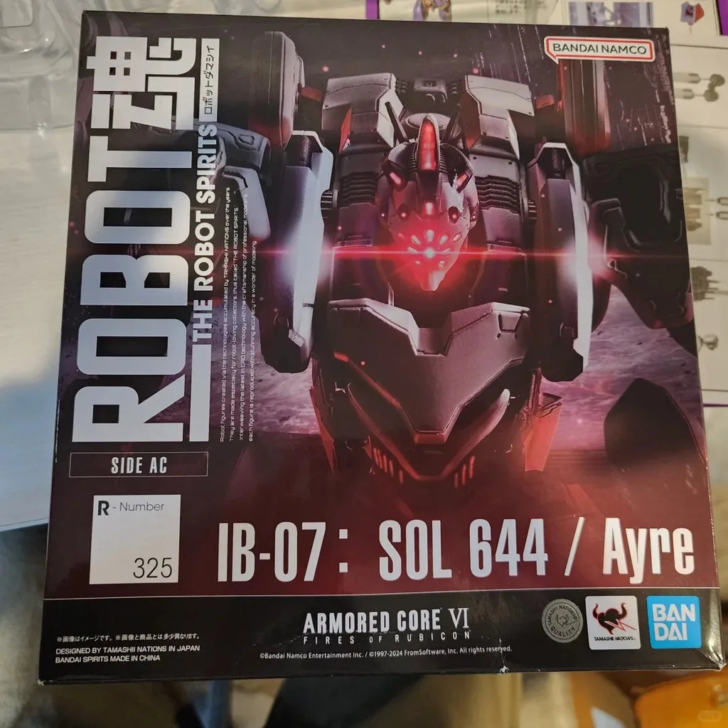 In Stock: Bandai Robot Damashii (R Damashii) Armored Core 6 - Ayre White Glint (Ayre'S Mecha) Action Figure