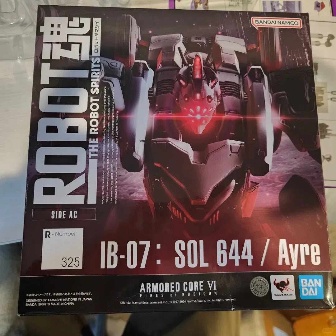 In Stock: Bandai Robot Damashii (R Damashii) Armored Core 6 - Ayre White Glint (Ayre'S Mecha) Action Figure
