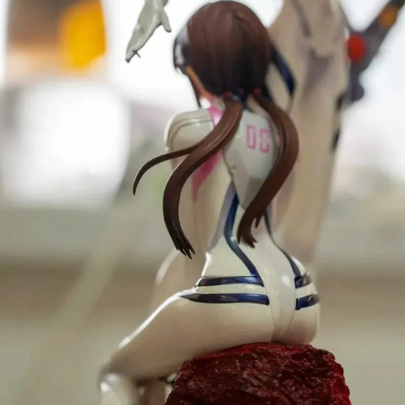 Action Figures Eva 27cm Asuka Mari Makinami Garage Kit Anime Bishoujo Model Double Character Peripheral Toy Statue Ornament Gift