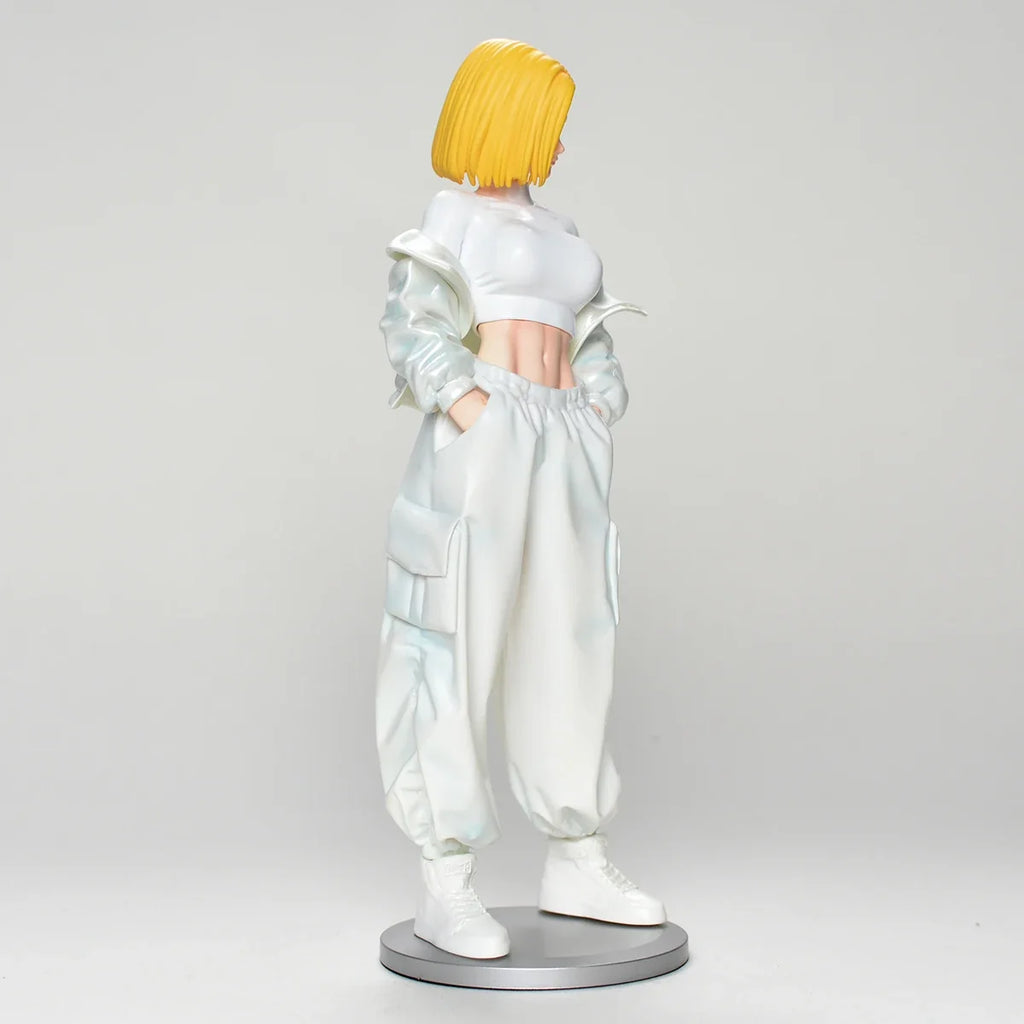 26.5cm/10.43in Anime Dragon Ball Z Android 18 Figure Android 18 Action Figure Collectible Statue Model Toy Gift