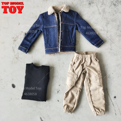 1/12 Maßstab Overalls Kampfanzughosen Jeans Kleidung Zubehör Modell für 6'' Romankey Soldaten Actionfigur Körper Puppen