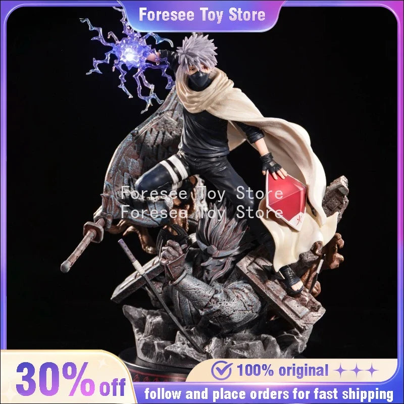 30m Cartoon Figures Hatake Kakashi Can Glow Anime Collection Model Desktop Ornament Decorations Holiday Gifts Children Toys