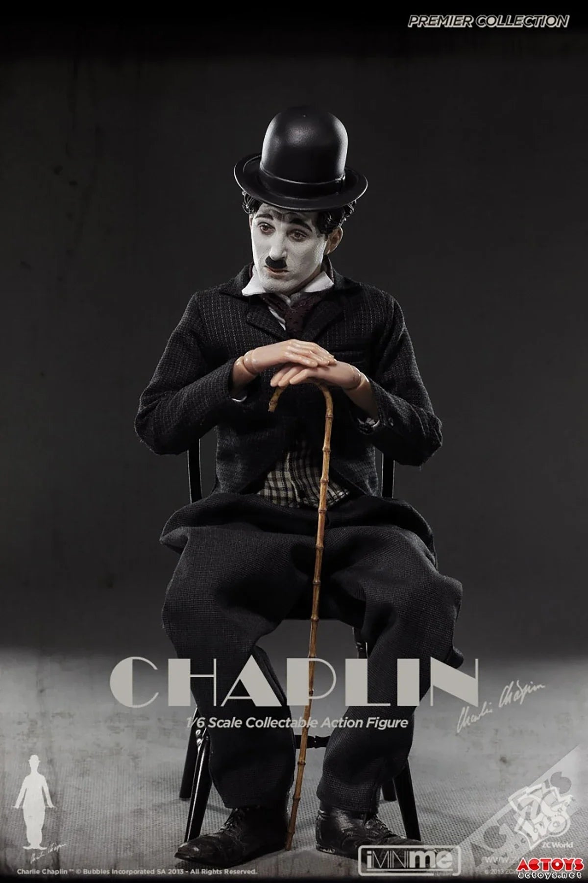 Original  ZCWO 1/6Charlie Chaplin Comedy Master Classic Character collection level Action doll Figure Model Toys 12 inches