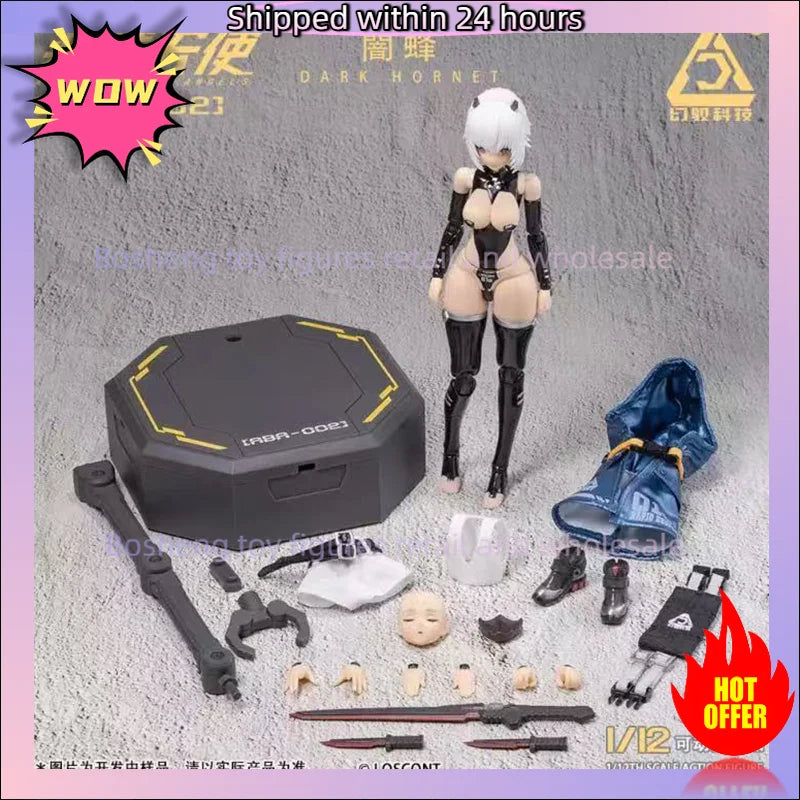11 Original LOSCONT Armed Battle Angels ABA 002 Dark Hornet 1/12 Scale In Stock Anime Action Collection Figures Model Toys