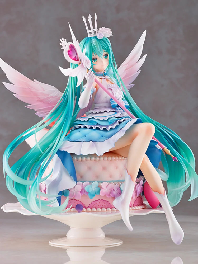 In Stock Original Taito Hatsune Miku Birthday 2020 Sweet Angel Ver 1/7 Figure 22cm Anime Figure Action Model Collectible Toys