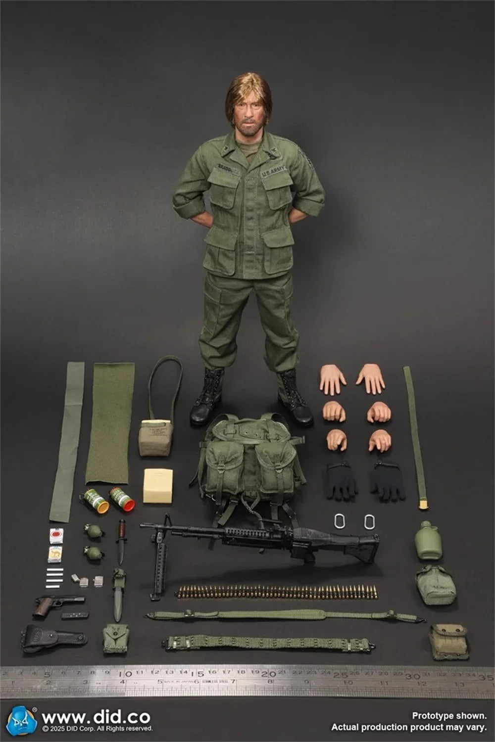 Neu eingetroffen: 1/6 US-Soldat „Tough Man“ DID V80184 – Kompletter Satz beweglicher Actionfigur – Geschenk für Fans zum Sammeln