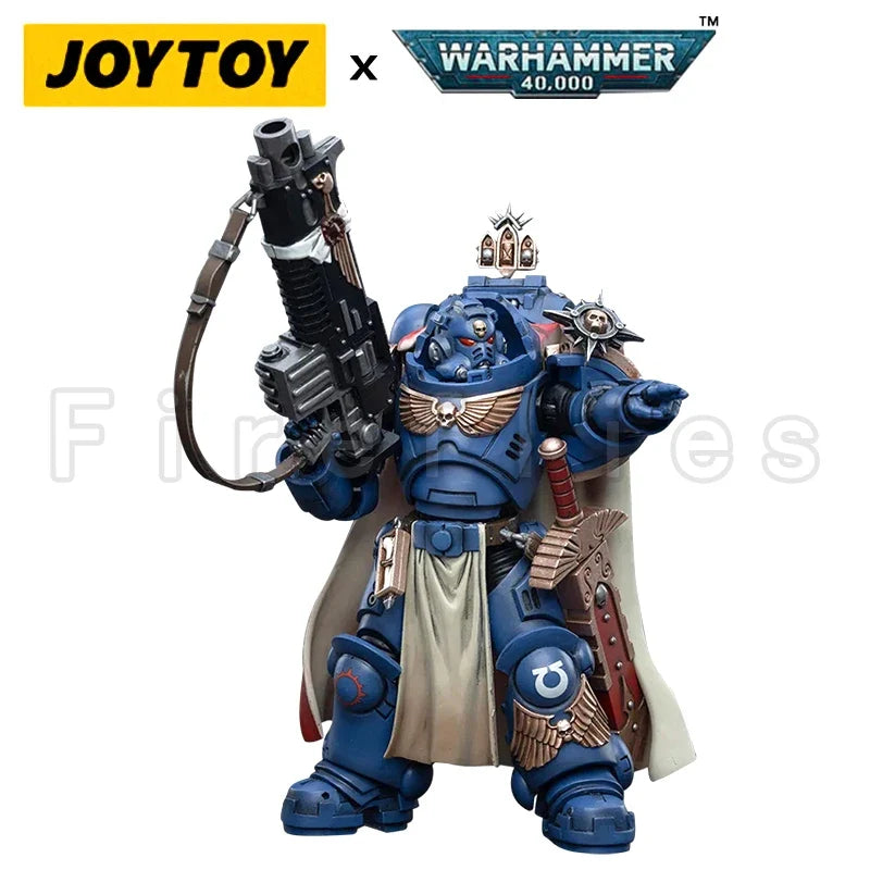1/18 JOYTOY Action Figure 40K Captain With Master-Crafted Heavy Bolt Rifle Re-issue Version Anime Model Toy