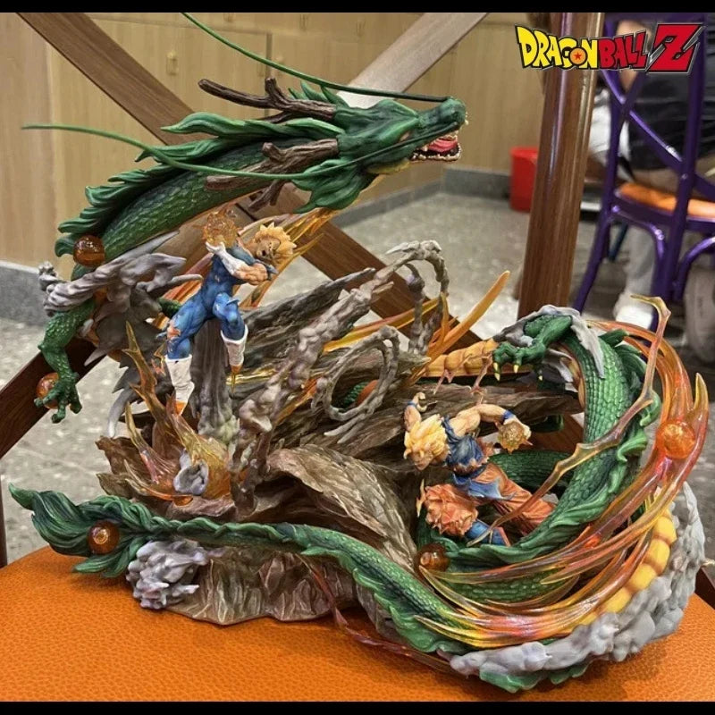 Dragon Ball Anime Gk Ls World Wave Match Son Goku Vs Vegeta Iv Statue Pvc Action Figures Collection Decoration Model Toys Gifts