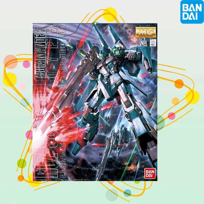 Bandai Officially Licensed GUNDAM MG 1/100 Series RGZ-95C ReZEL GUNDAM Anime Action Figure Assembly Model Toys