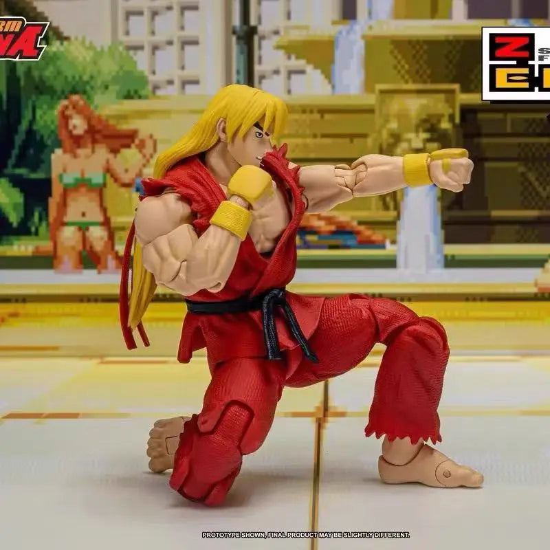Storm Toys Young Street Fighter 3 Ken Action Figure SFSA01 King of Fighters 1/12 Action Figure Model