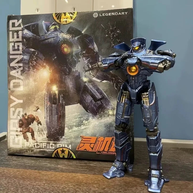 Ling Jihun Pacifics Gipsy Danger Youth Edition 8 Inch 20cm LED Light-Up Model Kit Mecha Action Figures Collectible Toys Gifts