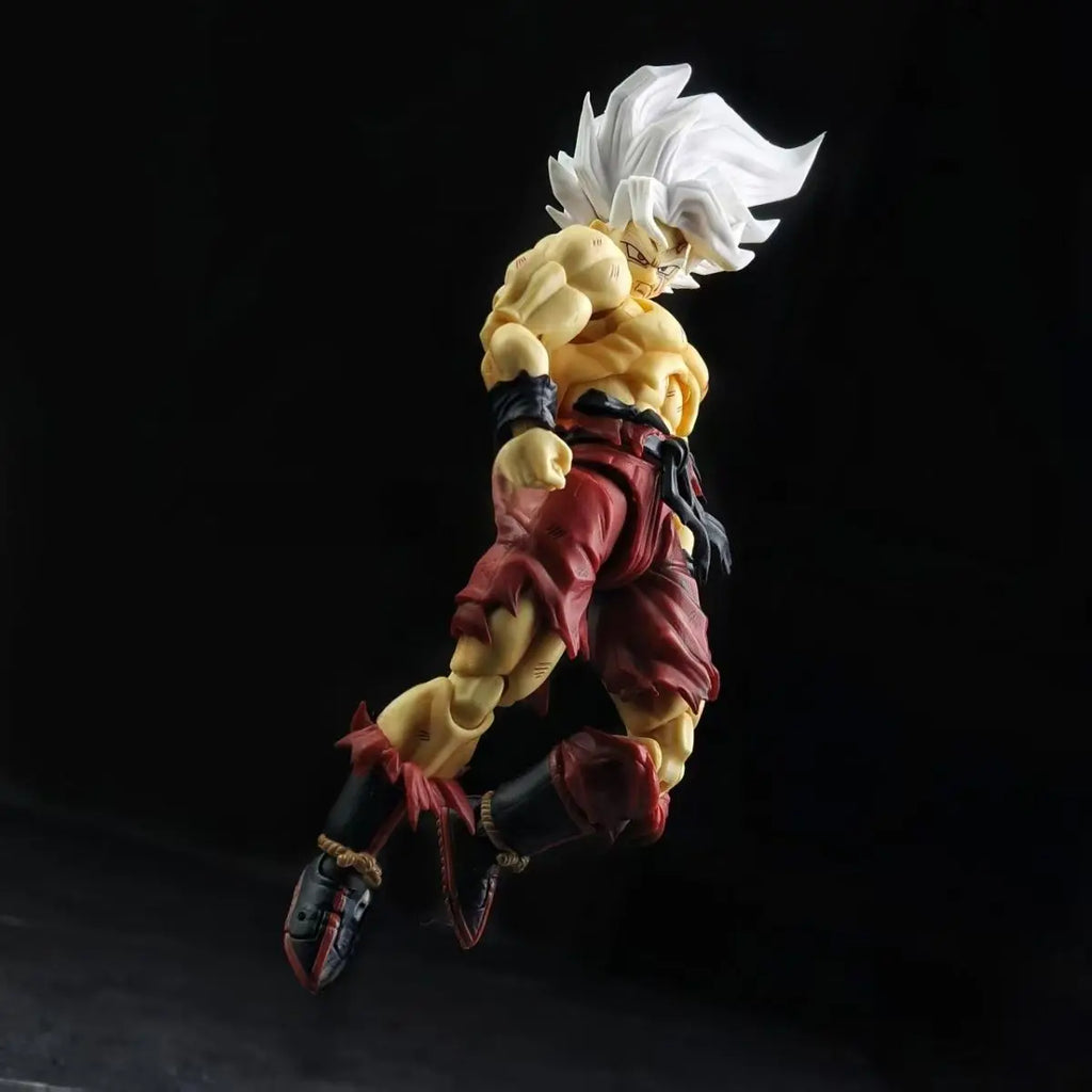 New N&T Stutio Dragon Ball Super Saiyan Goku 3.0 Body Action Figure SHF War Damaged Son Goku Weekly Color Figures Collection Toy