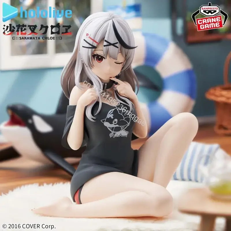 In Stock BANDAI Relax time hololive IF Amane Kanata Sakamata Chloe Roboco-san Anime Action Figures Model Toys Gift