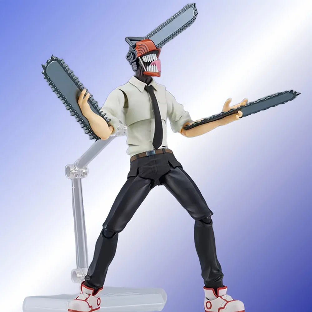 Figma 586 Chainsaw Man Anime Figures Denji Action Figure Pochita Toys for Boys Gifts Collection Display