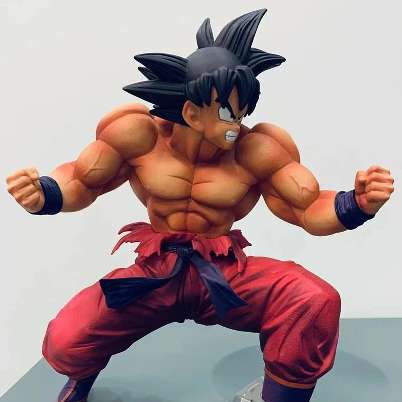 21cm Dragon Ball Z Son Goku Anime Figure Kaioken Action Figurine Pvc Statue Collection Model Decoration Ornaments Toys Gift