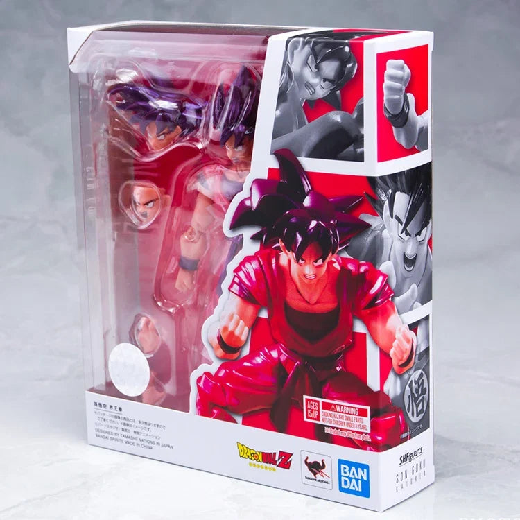 15cm Dragon Ball Anime Figures Kaioken Sun Goku Action Figure Statue Model Doll Collection Toys Gifts