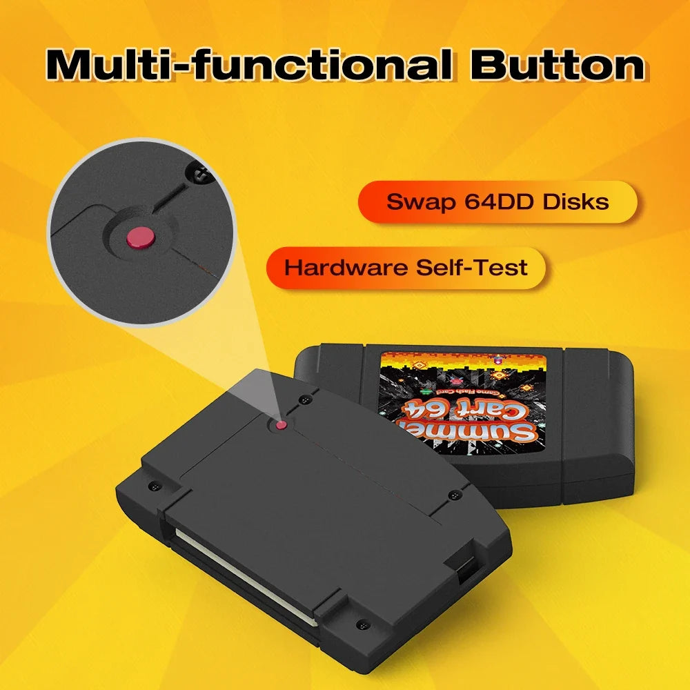 SC64 SummerCart64 Game Cart 6TG Chip For Nintendo 64 Video Console Games And 64DD  Play GB/GBC/FC/SFC Games By Emulator