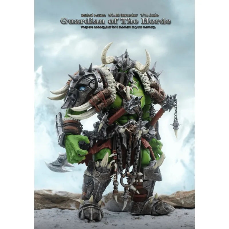 New Mithril Action Silver Studio Original Barbarian Orc Master Orc 1/10 Mobile Handheld Model Doll Toy Gift Collection Spot