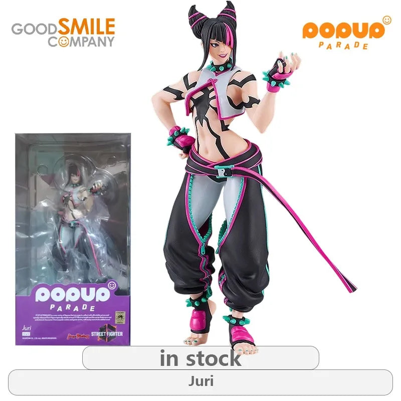 GSC Original POP UP PARADE Street Fighter 6 Series Chun-Li\Juri Not Movable Figure Statue Model Toys Ornaments Gifts Fo Boys