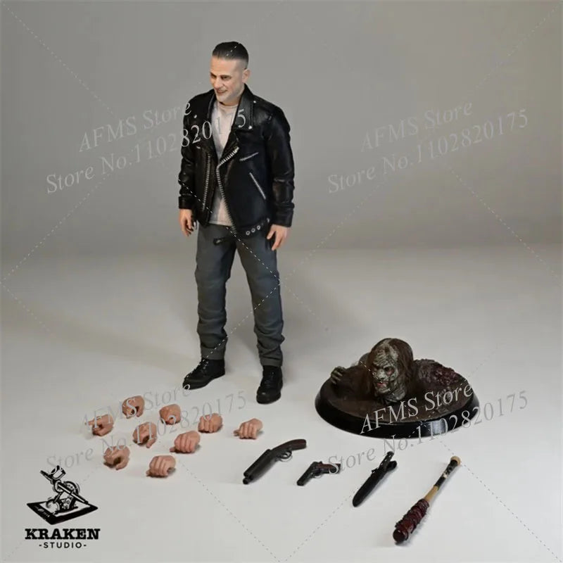 AUF LAGER KRAKEN STUDIO 1/12 Maßstab Sammlerfigur Whisperers Negan Legion Leader 6-Zoll Actionfigur Männer Soldatenmodell