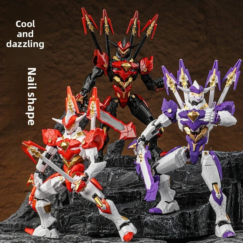 Blade Building Block Human Figure Doll Model Assembly Machine Armor Movable Joint Human Simulation Doll Children's Toy Gift