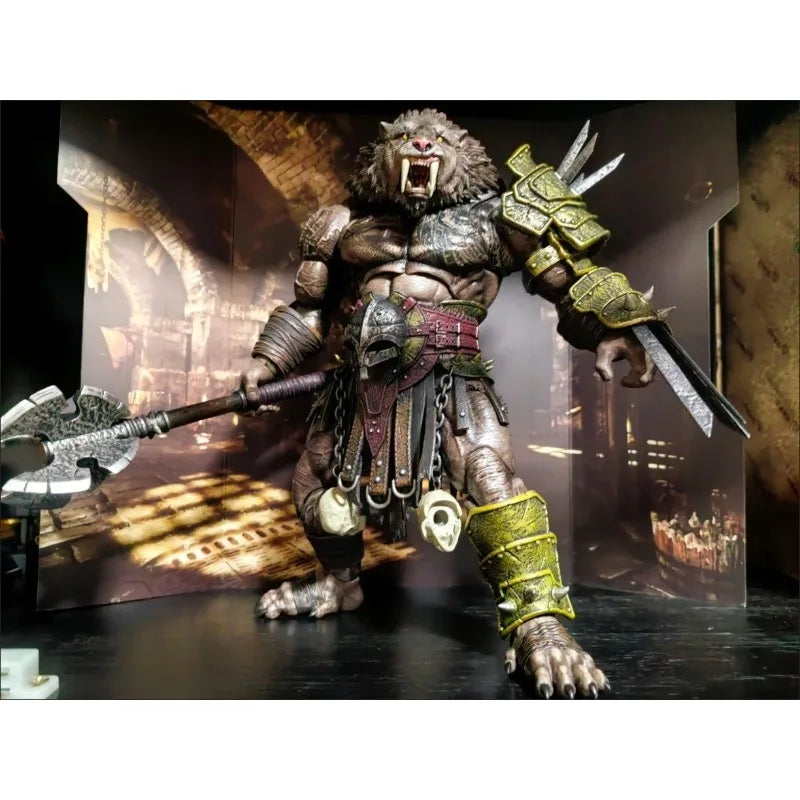 XesRay Original Gladiator Honor Battle Limited Edition Big Tooth Saber Toothed Tiger Finished Product Movable Model Figurine Toy