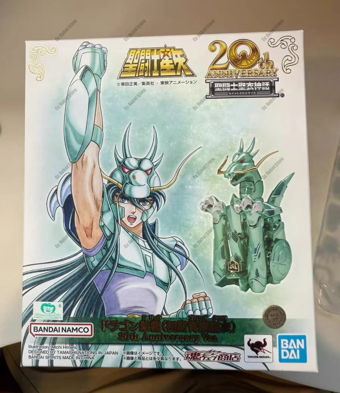 100% Original in Stock BANDAI SPIRITS Saint Cloth Myth - Myth Cloth Saint Seiya Dragon Shiryu 20th Anniversary Ver. Model Toys