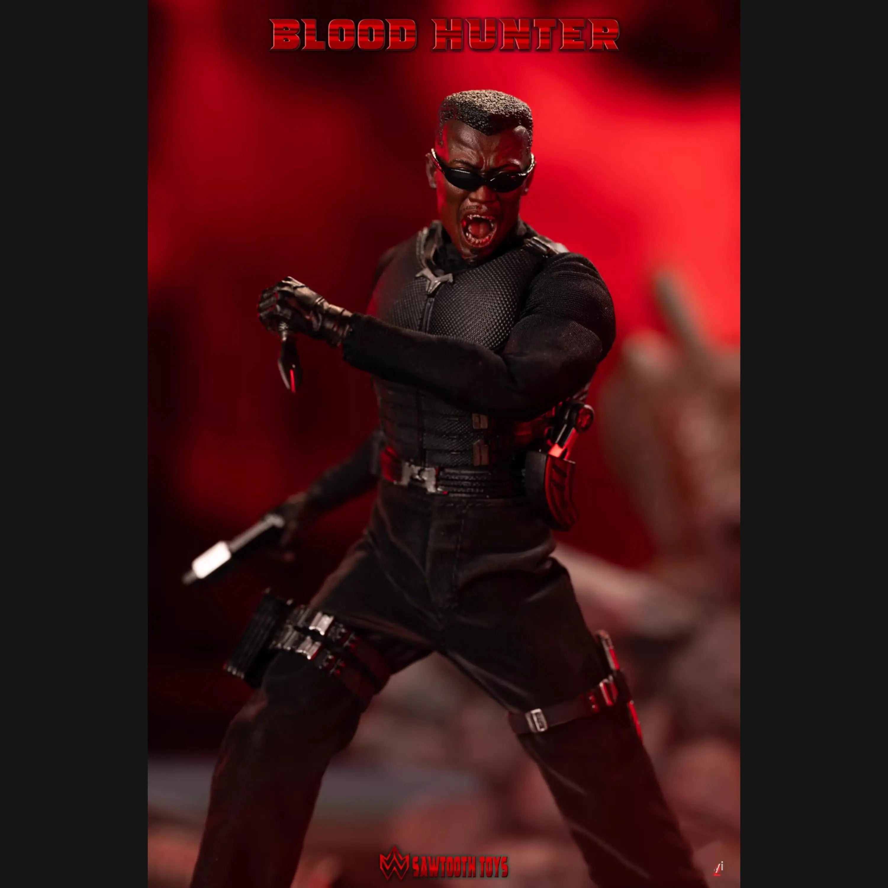 Original 1/12 SAWTOOTH TOYS Action Figure Model BLOOD HUNTER Soldier Double-Headed Carving Scale Collection Gift Toys