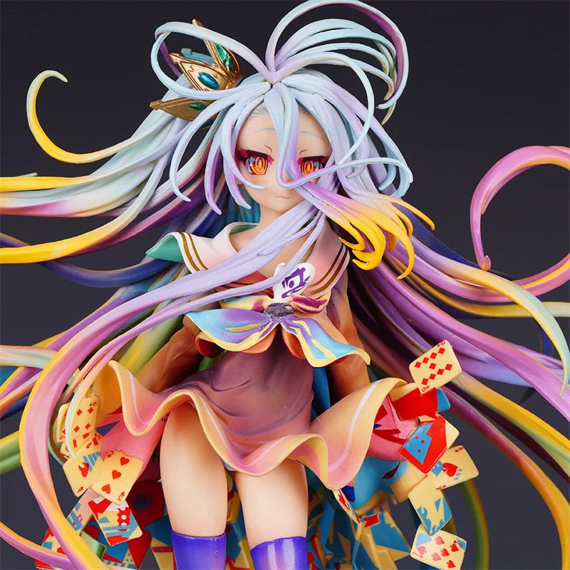 No Game No Life Figure Shiro Figure Art Works Kamiya Yuu Collection Pvc Action Figuine Anime Model Toy Gift