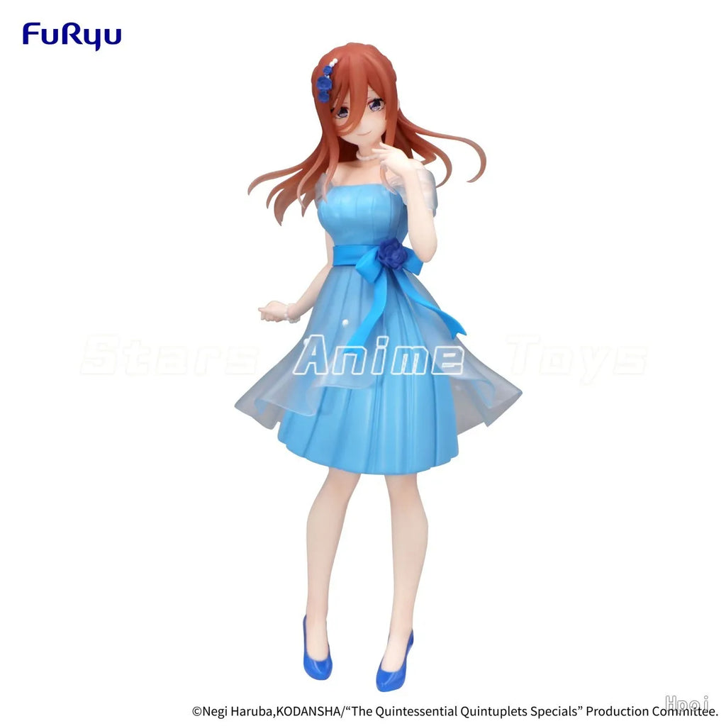 Original FuRyu Trio Try IT Figure The Quintessential Quintuplets Nakano Miku Soft Color Anime Handmade Model Collection Toy