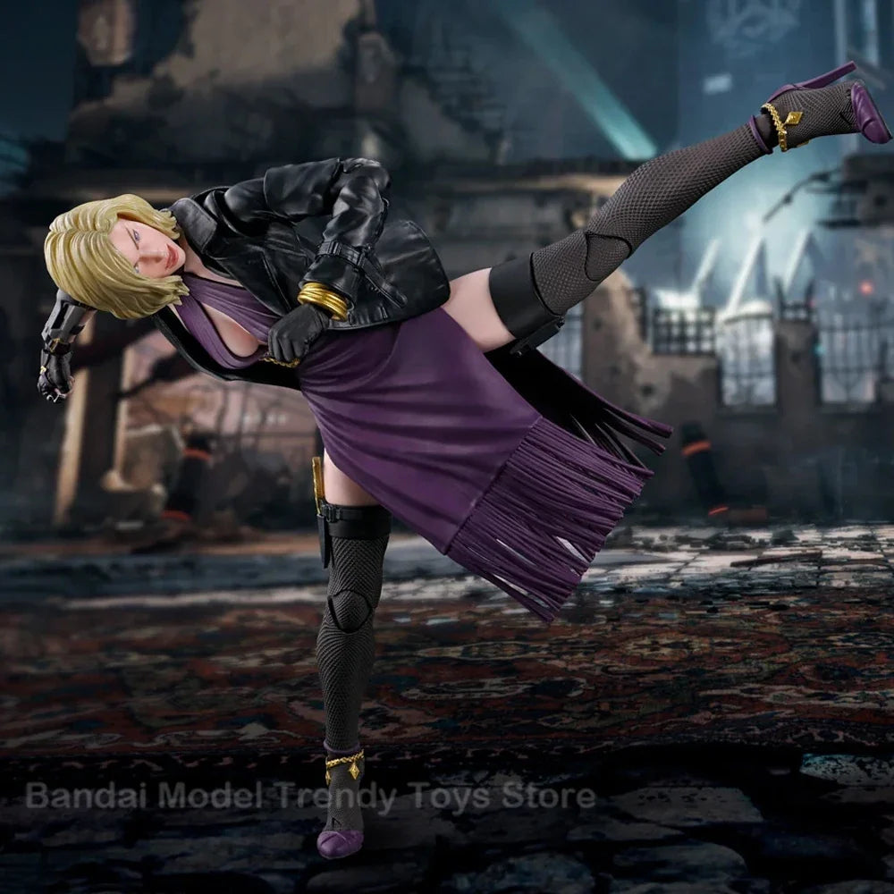 In Stock BANDAI SHF TEKKEN 8 Game Nina Williams Action Figure Model Kit Original Toys Ornaments Gifts Collecting hobbies