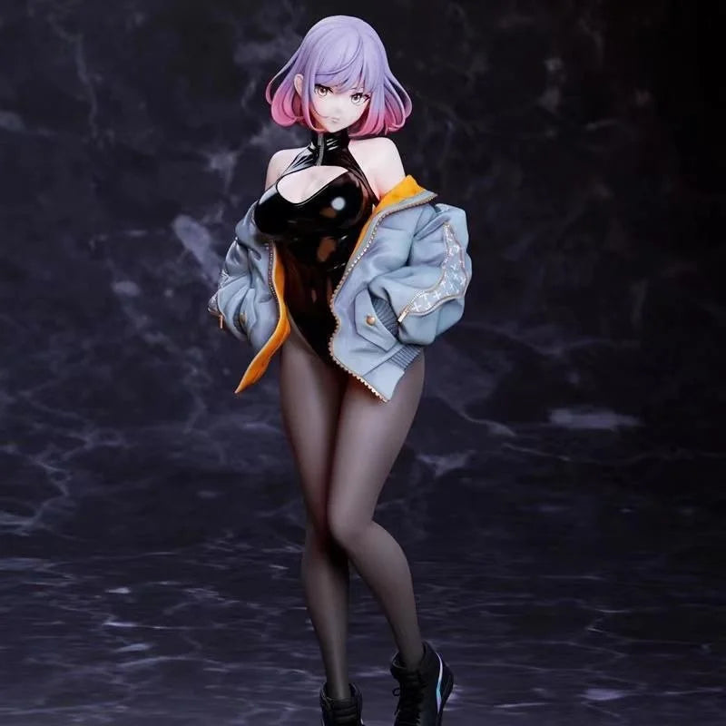 25cm Anime Figures Luna Sneakers High Slit Mask Style 2d Beautiful Girl Pvc Action Figure Desktop Ornament Collectible Toys Gift