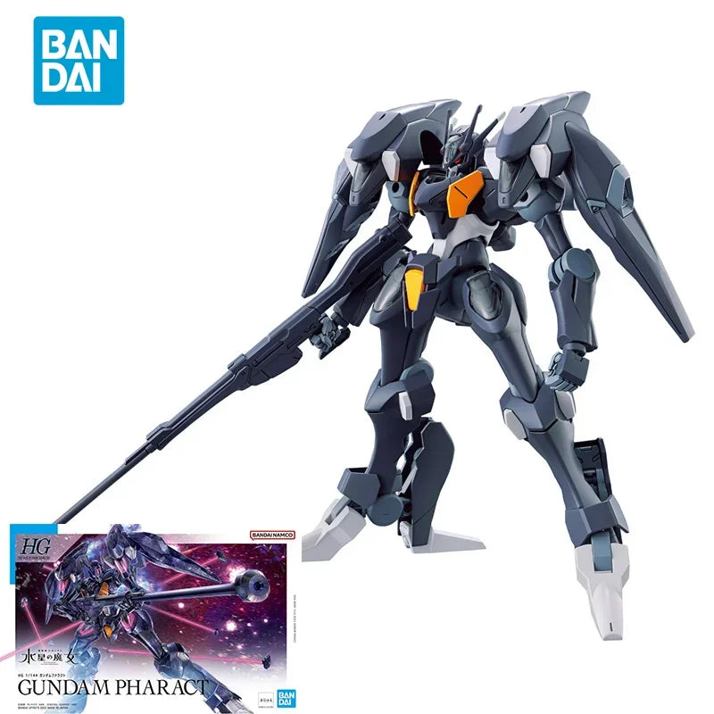 Bandai Original GUNDAM Anime Model HG Series 1/144 GUNDAM PHARACT Action Figure Assembly Model Toys Gifts for Children