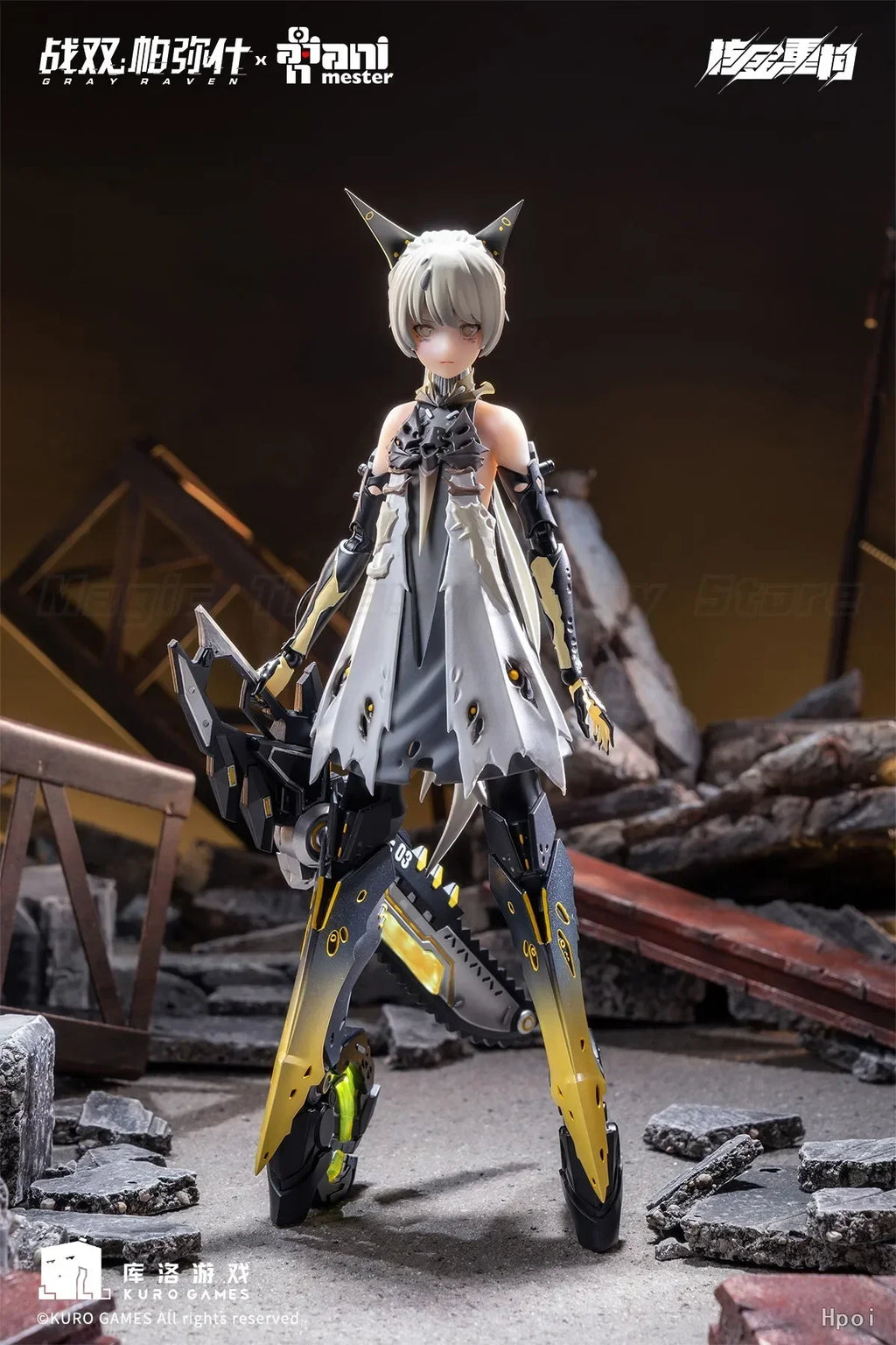 【MT】Original Nuclear Gold Reconstruction AniMester GRAY RAVEN: PUNISHING Qi Shi·Pulse Brilliant Meteor 1/9 Action Figure Model