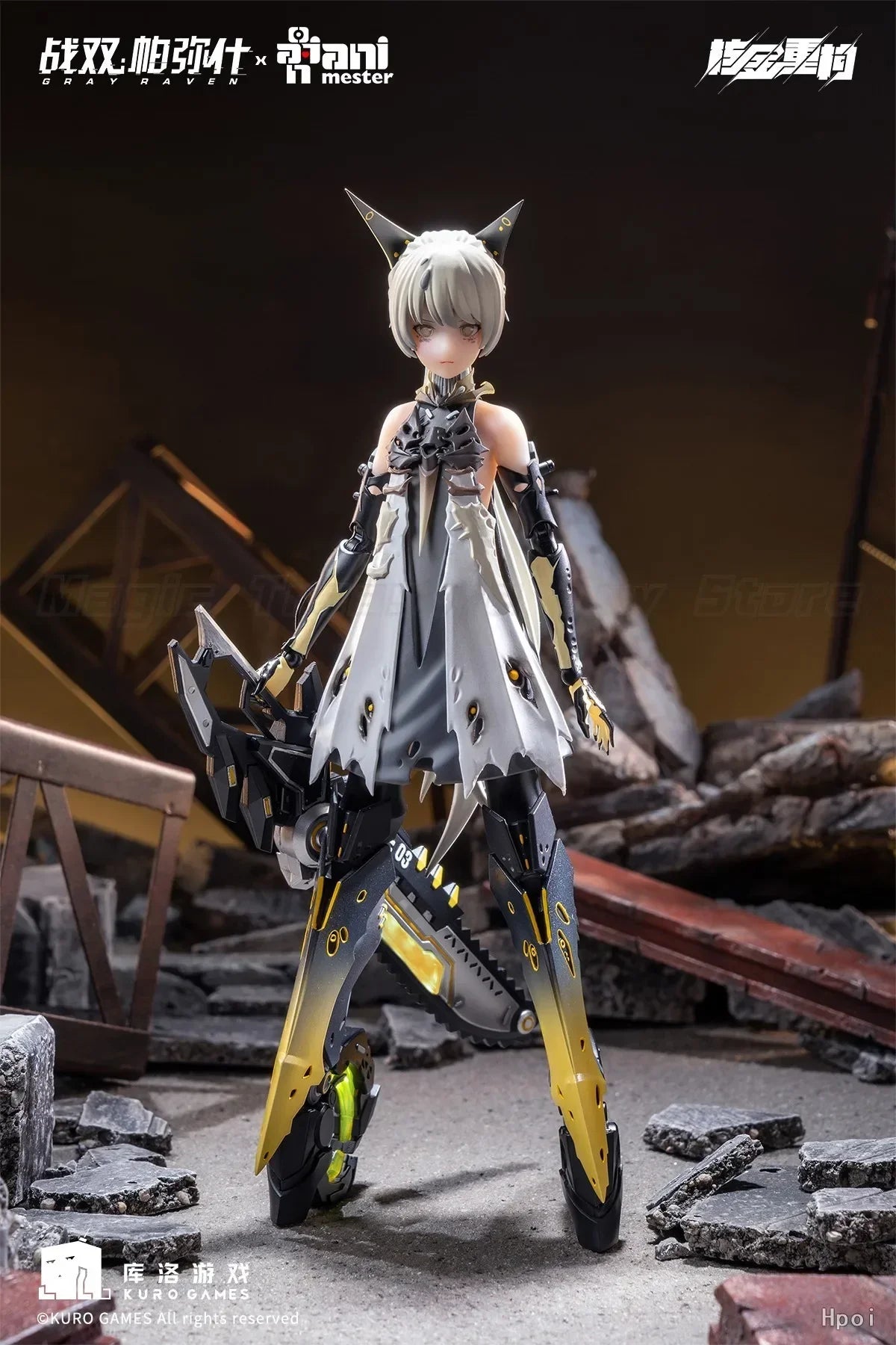 【MT】Original Nuclear Gold Reconstruction AniMester GRAY RAVEN: PUNISHING Qi Shi·Pulse Brilliant Meteor 1/9 Action Figure Model