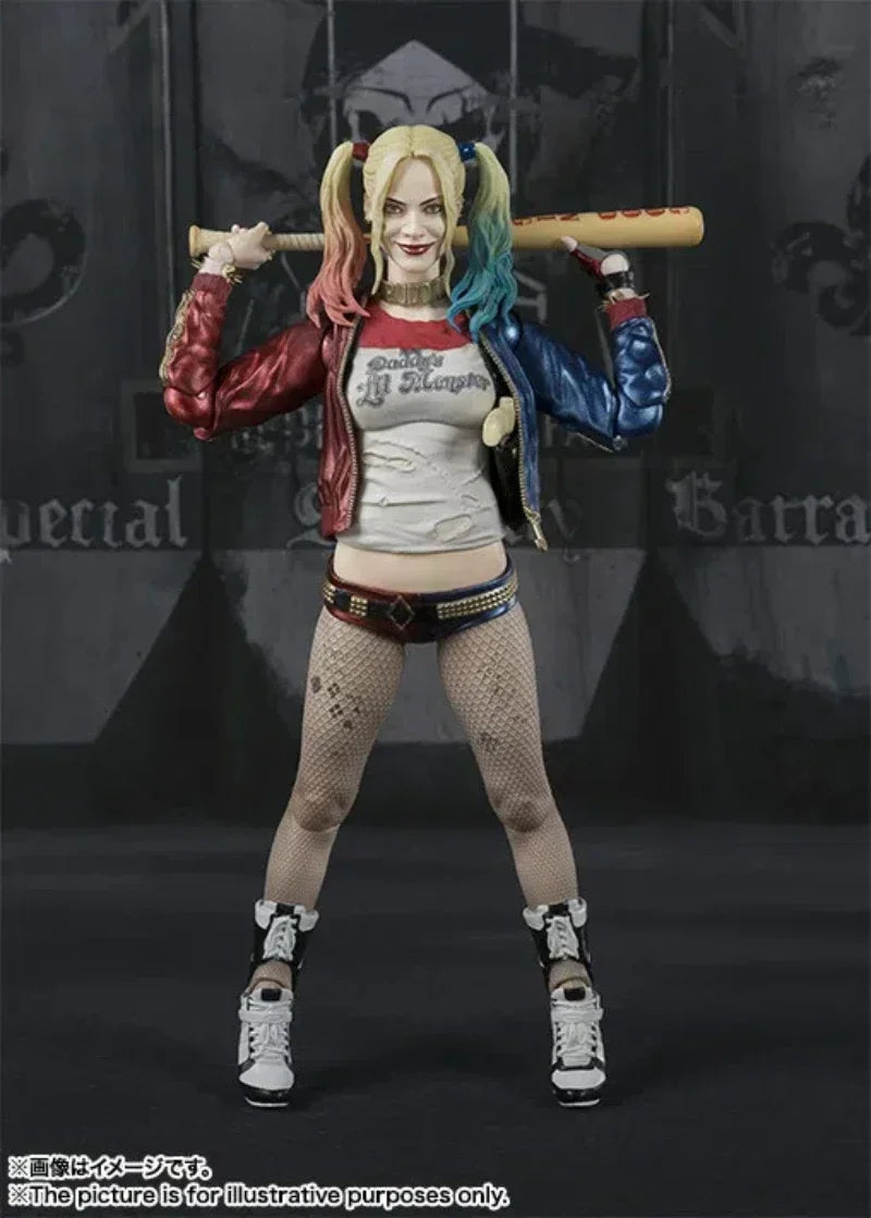 Anime Movie Suicide Squad Harley Quinn Joint mobility Action Figures PVC Model Statue Toys doll Desk Decor Gifts boxed