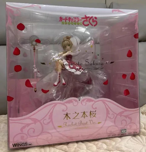 【FS】 In stock WINGS INC. Cardcaptor Sakura Transparent Card Chapter Sakura Kinomoto Scale 1/7 Figure Toy Model Gift