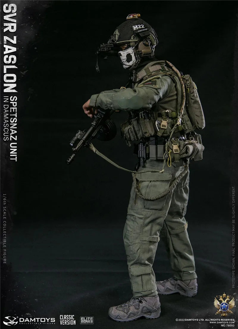 In Stock DAMTOYS 78093 1/6 Russiam SVR Zaslon in Damascus Soldier Figure Classic Ver. 12'' Male Action Figure Doll Full Set Toy