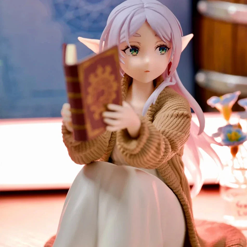 Hot 12CM Frieren Beyond Journey's End Frieren Anime Figure Desktop Cute night-suit Frieren Action Figure Figurine Model Doll Toy