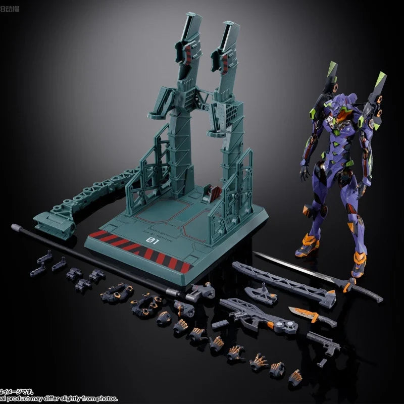 BANDAI Original METAL BUILD Series EVA-01-STORE LIMITED EDITION Anime Figure Assembly Ornament Model Toys Collectible Model