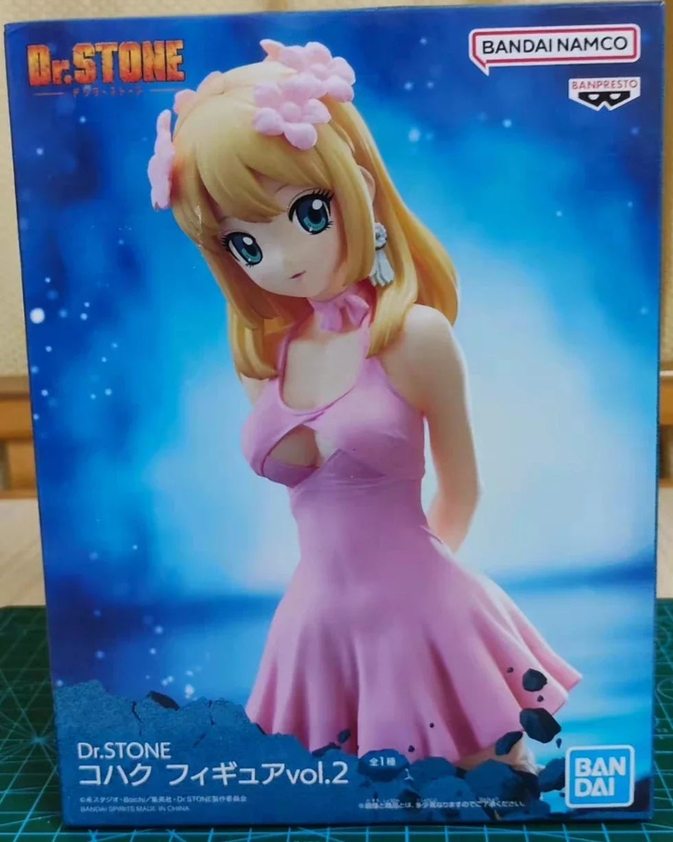 Bandai Dr.stone Figure of Stone World Xeno Houston Infield Amber Nanami Ryusui Ishigami Senkuu Genuine Figure Model Toy Gift